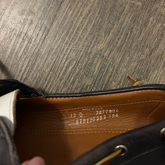 Ralph Lauren Navy and White Boat Shoes - Picture 2 of 3